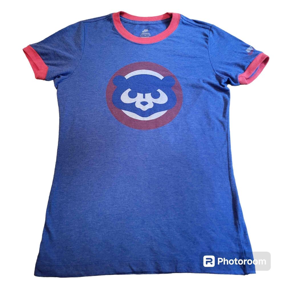 Women's Size Large Chicago Cubs Vintage Look Nike Tee